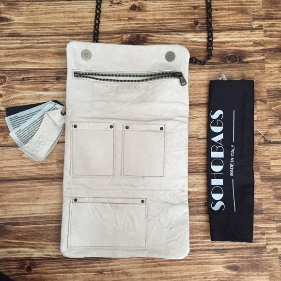 SOHOBAGS Crossbody Leather Pochette Bag NWT - Picture 7 of 9